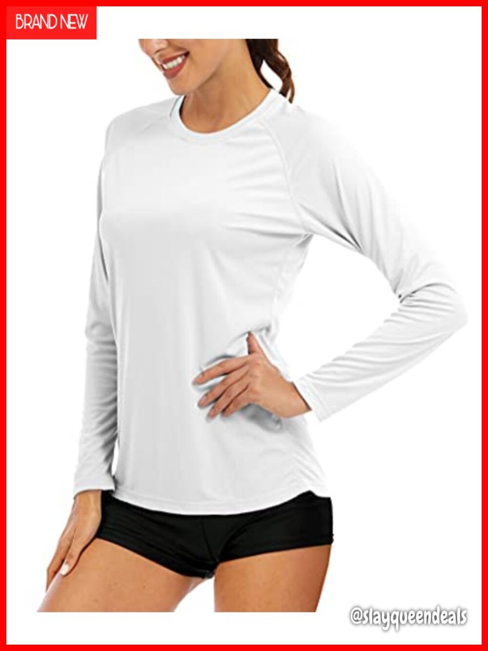 Women's Long Sleeve UPF 50+ Sun Protection Shirt Rash Guard Quick Dry